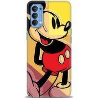 Oppo Reno 4 Kılıf HD Baskılı Kılıf - Mickey Mousee + Tam Ekran Koruyucu