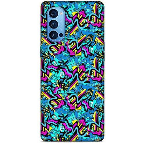 Graffitix (30) Desenli Silikon Kapak Oppo Reno 4 Pro Kılıf