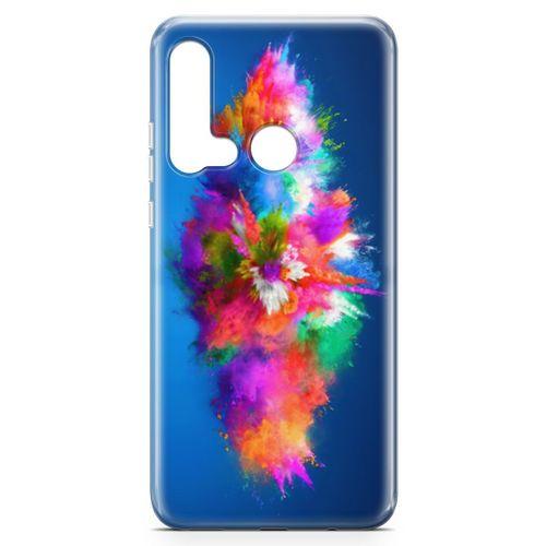 Huawei P20 Lite 2019 Kılıf Toz Bombası Arka Kapak Koruma Desenli Full Koruyucu