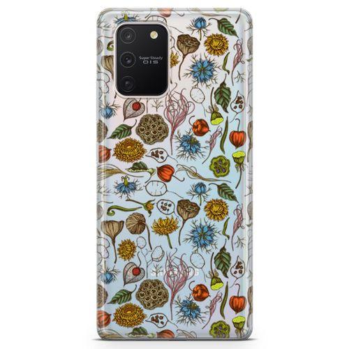 Samsung Galaxy A91 Kılıf Çörek Otu Arka Kapak Koruma Desenli Full Koruyucu