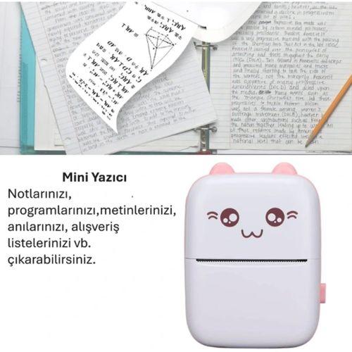 Sevimli Mini Taşınabilir Yazıcı Printer