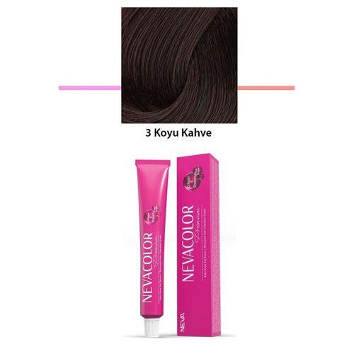 Premium 3 Koyu Kahve - Kalıcı Krem Saç Boyası 50 g Tüp