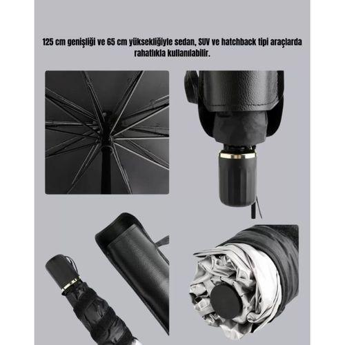 Uv Korumalı Şemsiye Tipi Oto Güneşliği - Geniş Araç Uyumu