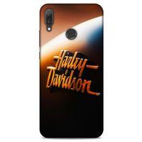 Huawei Y9 2019 Uyumlu Kılıf Motorsiklet (47) Crystal Flex Kılıf Harley