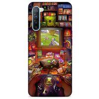 Retro (47) Desen Crystal Flex Kılıf Renkli Oppo Reno 3 Kılıf