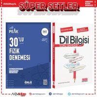 Ünlü Yayıncılık TYT Fizik Best Peak 30 lu Denemesi ve AKM Dil Bilgisi Soru Bankası Seti 2 Kitap