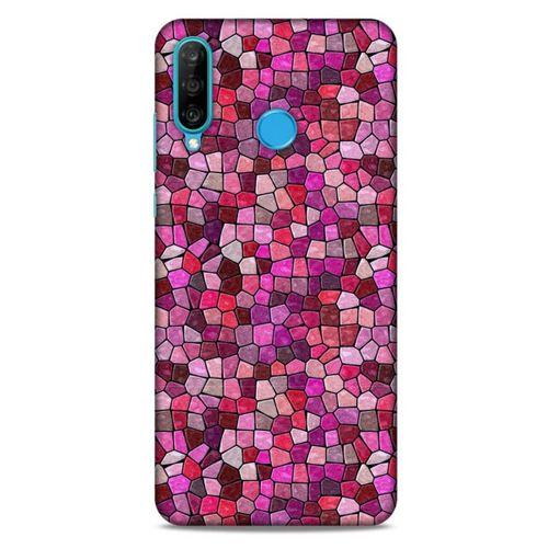 Huawei P30 Lite Uyumlu Kılıf Pembe Delisi (16) Kalın Kılıf Suluboya