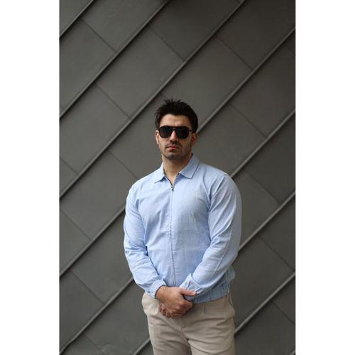 Erkek Pamuklu Keten Kumaş Ceket