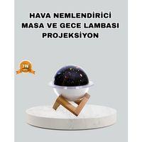 Aromaterapili Usb Hava Nemlendirici – Projeksiyon Işıklı, Sessiz Ve Şık Tasarım