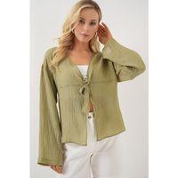 Önü Bağcıklı Bluz 952 - Çağla