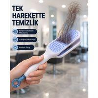 Kendi Kendini Temizleyen Saç Tarağı – Anti-statik, Silikon Uçlu, Abs Malzeme, 22x4 Cm
