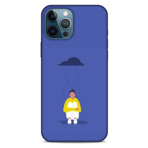Apple iPhone 12 Pro Max Kılıf Depresyon (21) Koruyucu Kapak Kahve Gold