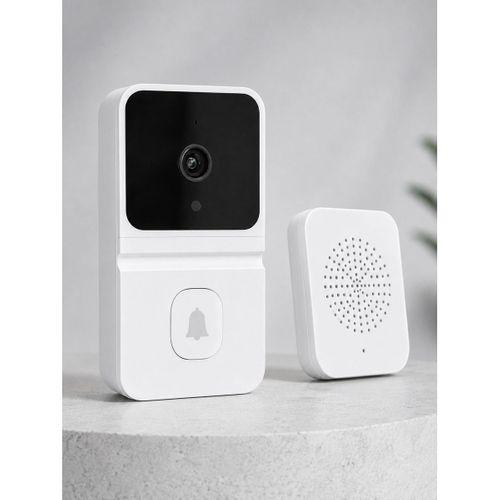 Beyaz Akıllı Güvenlik Kapı Zili | Telefon Kontrollü Wi-fi Görüntülü Kapı Zili