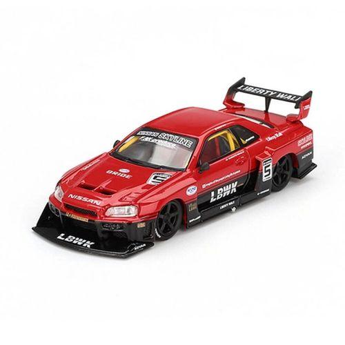 Eğitici Oyuncak Mini GT 1/64 Nissan LB-ER34 Super Silhouette SKYLINE Red/Black