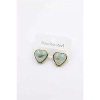 Kalp Küpe - Turkuaz