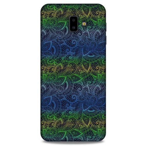 Samsung Galaxy J6 Plus Kılıf Desenli Özel Seri Tüyler (44) Tough Armor Kılıf