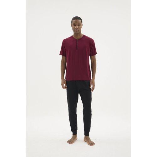 Kocabey Kkt-26155 Erkek Midi Yaka Pijama Takımı