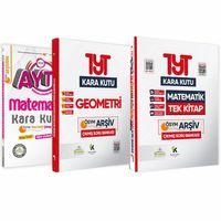 YKS TYT Matematik TEK Kitap-AYT Matematik ve Geometrinin Kara Kutusu Çözümlü Çıkmış Soru Bankası Set