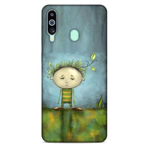 Samsung Galaxy M40 Kılıf Depresyon (23) Ultra Koruma Kılıfı Siyah Gri