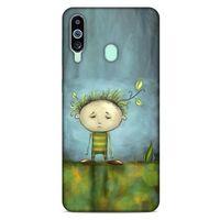 Samsung Galaxy M40 Kılıf Depresyon (23) Ultra Koruma Kılıfı Siyah Gri