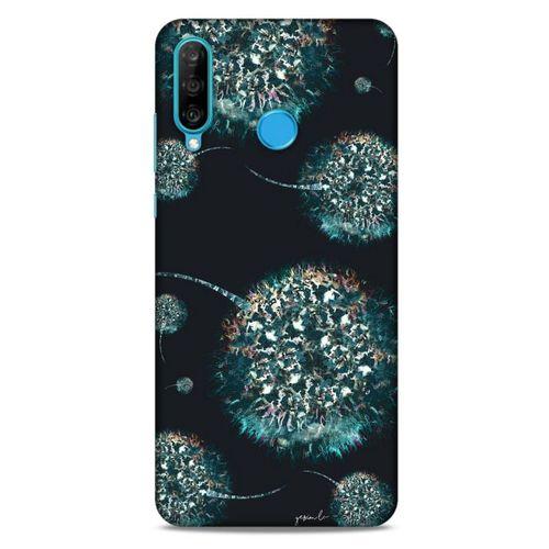 Y.Liva-2021 Özel Seri Siyah Soyut-27 Huawei P30 Lite Kılıf Silikon Kapak