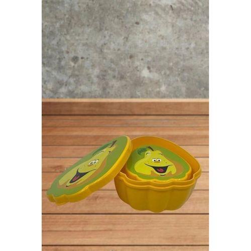 2'li İç İçe Geçebilen Armut Model Saklama Ve Beslenme Kabı Seti (550 Ml + 250 Ml)