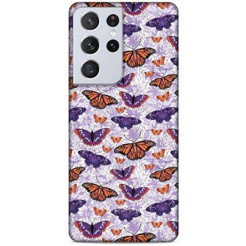 Lopard Samsung Galaxy S21 Ultra Uyumlu Kılıf Kelebek Etkisi (45) Back Cover