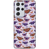 Lopard Samsung Galaxy S21 Ultra Uyumlu Kılıf Kelebek Etkisi (45) Back Cover