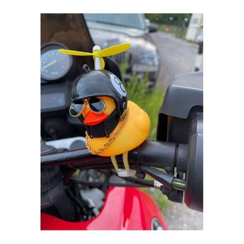 Kasklı Ördek Araç Göğüs Torpido Süsü Bisiklet Süsü - Motosiklet Süsü - 8 Numara