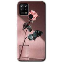 MRCİLETİSİM Tecno Pova Kılıf HD Desen Baskılı Arka Kapak+Temperli Cam - Retro Gül