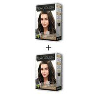 2X2 Tüp Krem Saç Boyası Seti Yoğun Koyu Küllü Kumral No:6.11