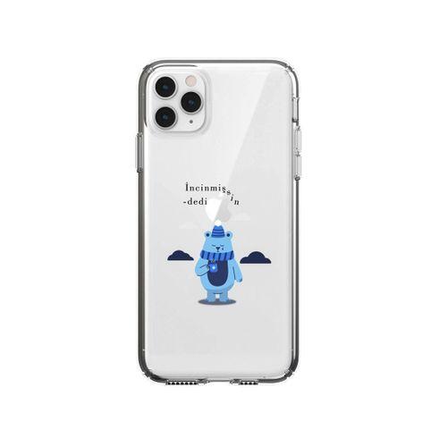 iPhone 11 Pro Max İncinmişsin Dedi Desenli Premium Şeffaf Silikon Kılıf