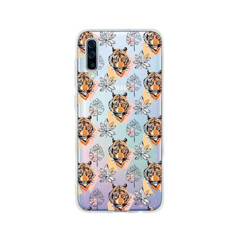 Samsung A50 Tiger Şeffaf Telefon Kılıfı