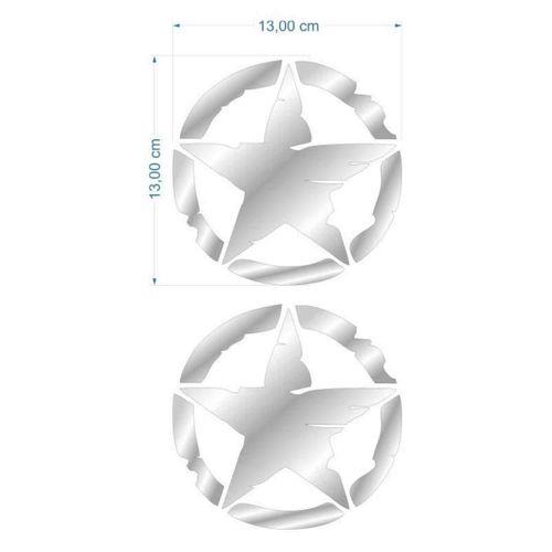 SEVGENT Skm Army Yıldız 13 X 13 Cm Nikelaj Sticker 2 Li