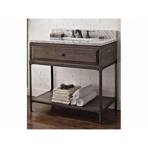ESKİTME MASİF AHŞAP BANYO DOLABI