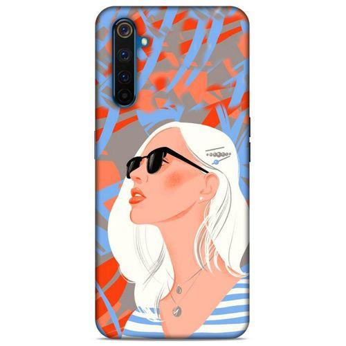 Lopard Oppo Realme 6 Pro Uyumlu Kılıf Sürreal Yüzler ♀ (13) Silikon Kap Baskılı