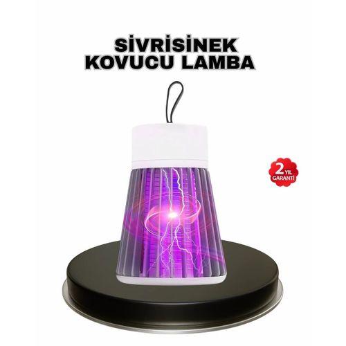 Mor Işıklı Şarjlı Böcek Öldürücü Lamba – Ev, Balkon Ve Kamp Kullanımına Uygun