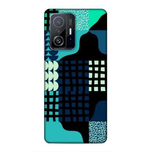 Xiaomi Mi 11T 5G Uyumlu Kılıf Insomnia (17) Tasarım Kılıf Yeşil Lacivert