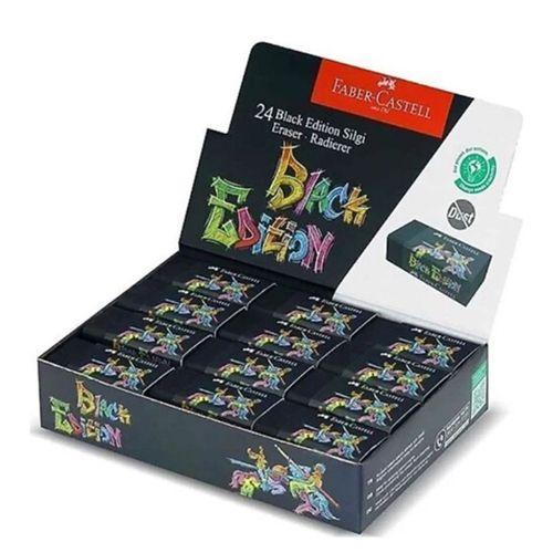 Faber Castell Black Edition Silgi Siyah No:24 Tekli 3 adet