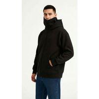 Samuray Ninja Çift Kapüşonlu ZIP Fermuarlı Kanguru Cepli Tam Fermuarlı Hoodie Sweatshirt - Siyah