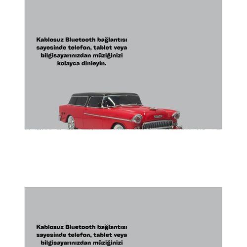 Taşınabilir Klasik Araç Tasarımlı Kablosuz Hoparlör