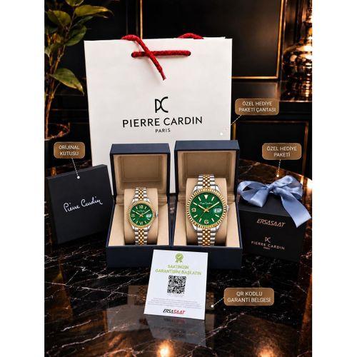 Pierre Cardin Bay ve Bayan Çiftlere Özel Tasarım Özel Kutu Ve Hediye Paketili Çift Kol Saati PC26.04