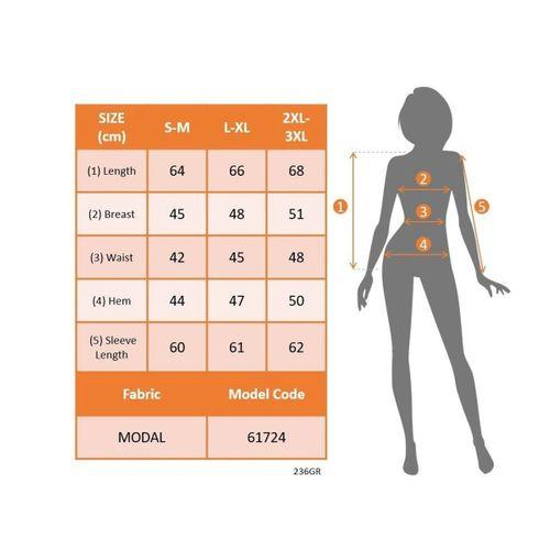 Kadın Uzun Kollu V Yakalı çiçek Desenli Modal Bluz