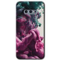 MRCİLETİSİM MRCİLETİSİM Samsung Galaxy S10e Kılıf HD Desen Baskılı Arka Kapak + Temperli Cam - Liquid Cloud