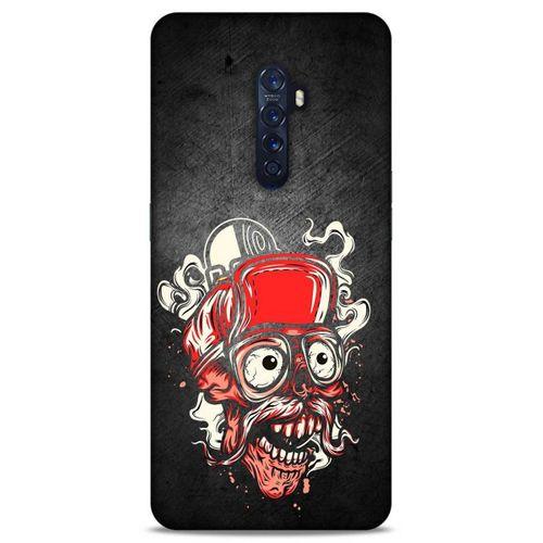 Lopard Oppo Reno 2 Uyumlu Kılıf Tattoo's (5) Koruma Kabı Kırmızı Siyah