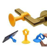 CM-072 Vantuzlu Geçmeli Kapı Kolu Stoper 4lü Set Beyaz