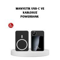 Magsafe Uyumlu Powerbank 20w Pd 15w