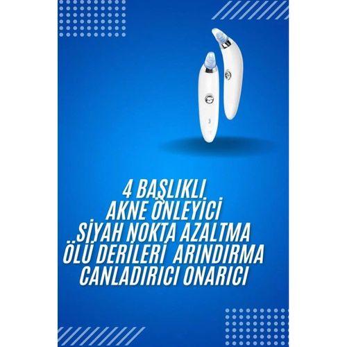 4 Başlıklı Pilli Vakumlu Siyah Nokta Temizleyici Akne Ve Sivilce Önleyici