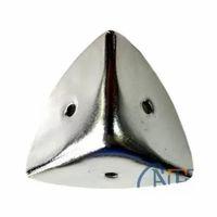 Dekoratif, Kutu, Sandık Köşesi - 45x28 Mm, Büyük, Nikel, 100 Adet