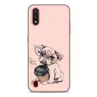 Animax Pugs COFEE Samsung Galaxy A01 Kılıf Desenli Silikon